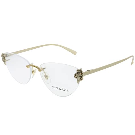 versace glasses frame women's|versace rimless eyeglasses for women.